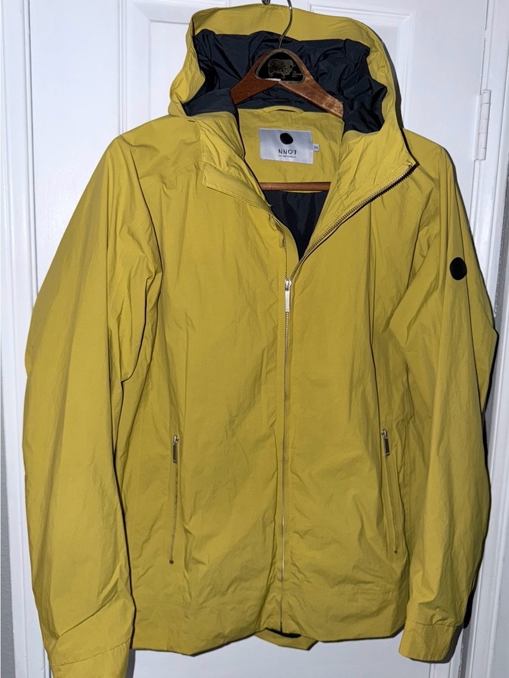 NN07 Men’s Technical 2 Layer Lightweight Yellow Hooded Jacket